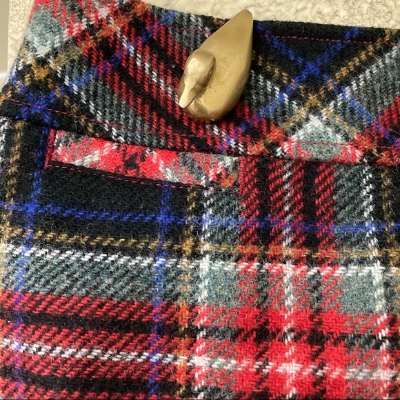 🍎Wool blend snazzy walk about skirt by LL Bean slight sparkle in thread - Picture 9 of 12